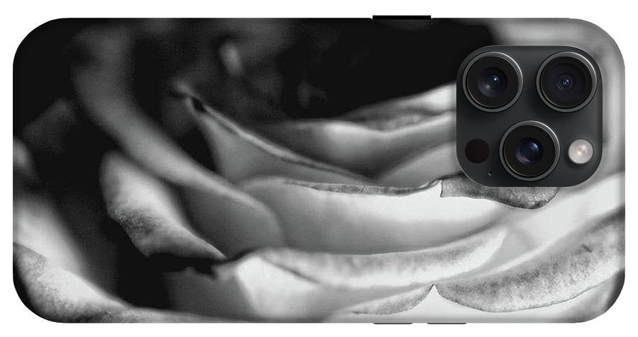 Light Black and White Rose #1 - Phone Case