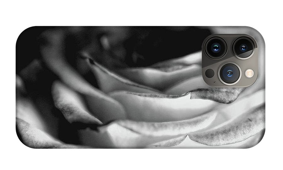 Light Black and White Rose #1 - Phone Case