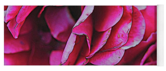Pink and White Flowers - Yoga Mat