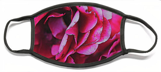 Pink and White Flowers - Face Mask