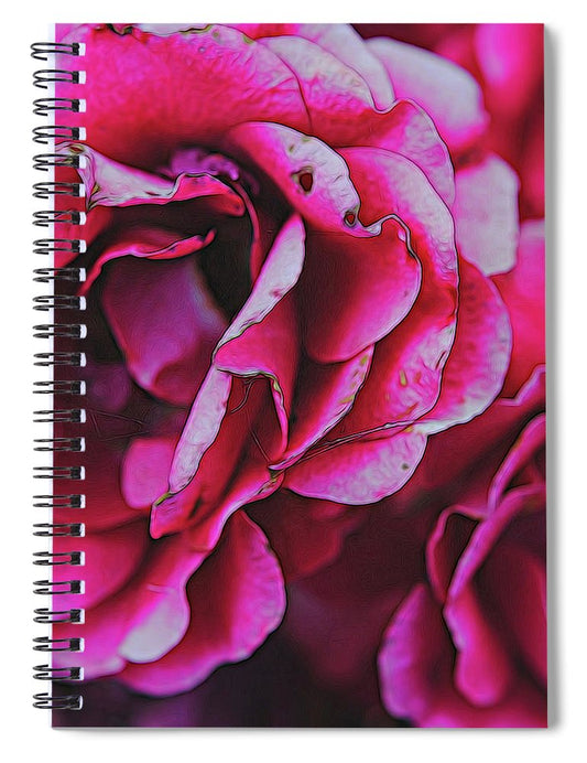 Pink and White Flowers - Spiral Notebook