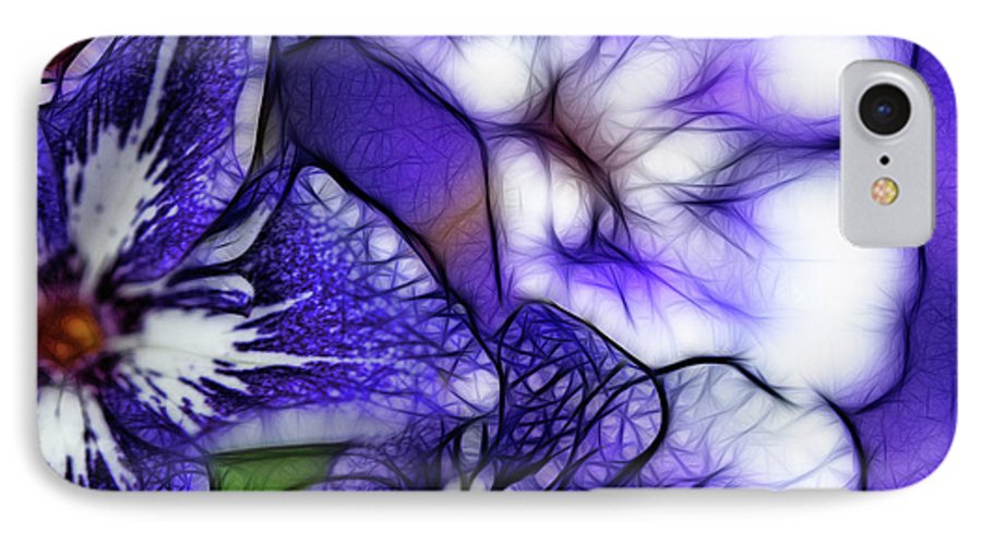 Purple and White Flowers #1 - Phone Case