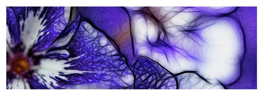 Purple and White Flowers - Yoga Mat