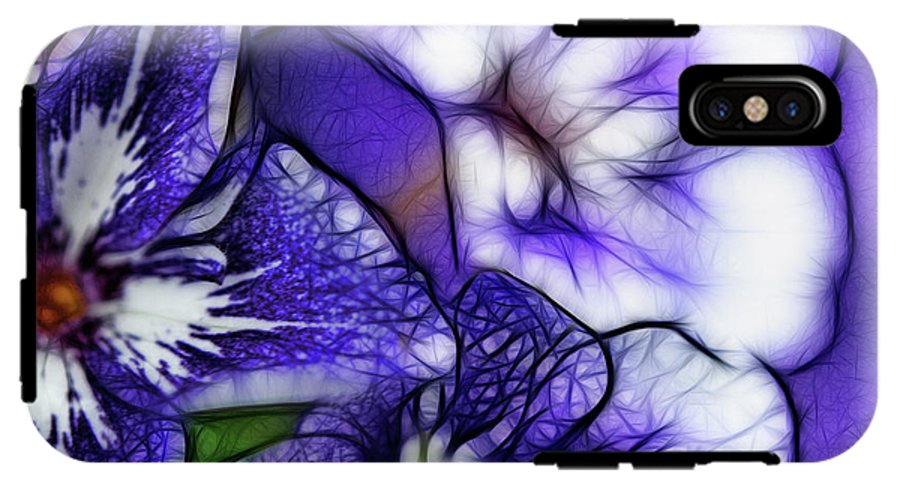 Purple and White Flowers #1 - Phone Case