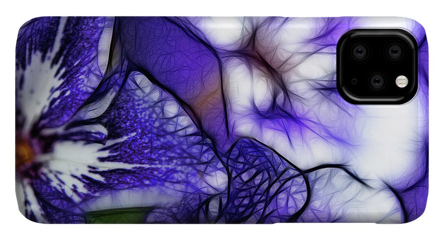 Purple and White Flowers #1 - Phone Case