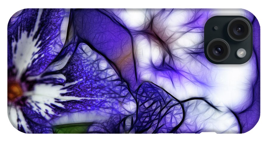 Purple and White Flowers #1 - Phone Case