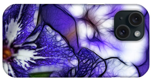 Purple and White Flowers #1 - Phone Case