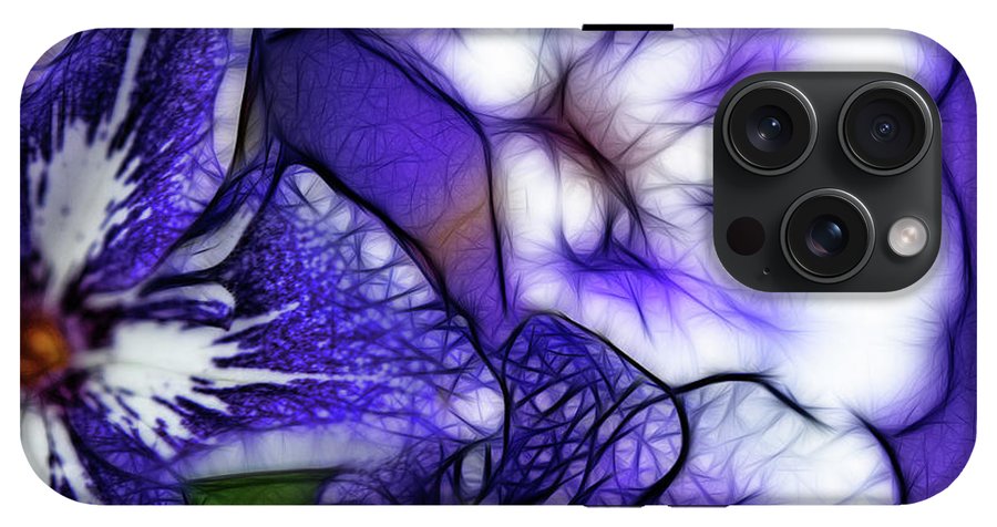 Purple and White Flowers #1 - Phone Case