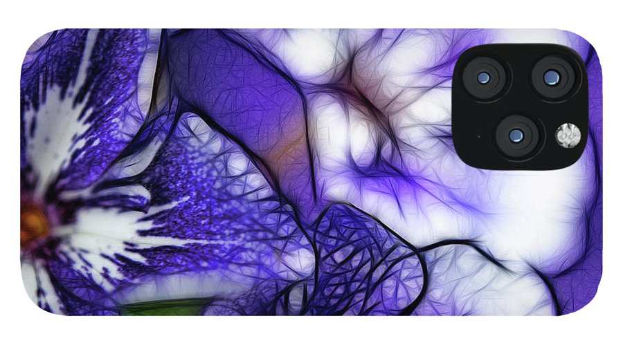 Purple and White Flowers #1 - Phone Case