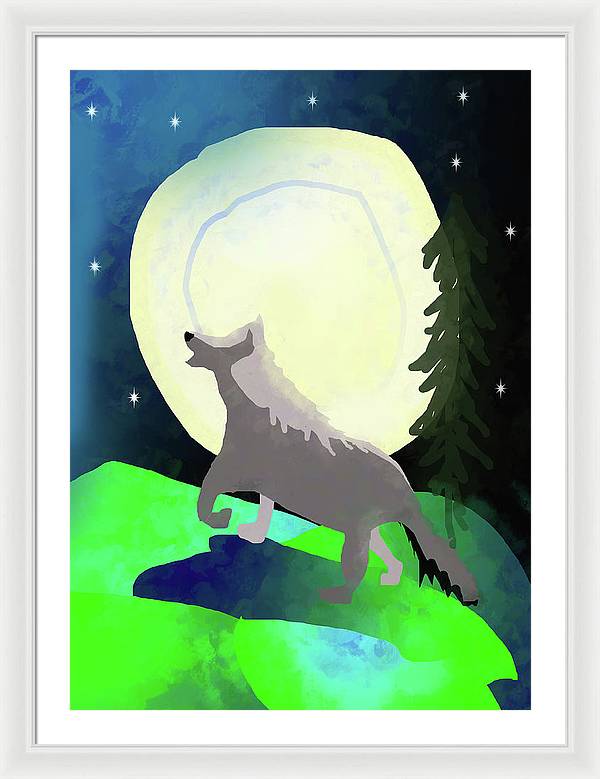Wolf Moon - Framed Print