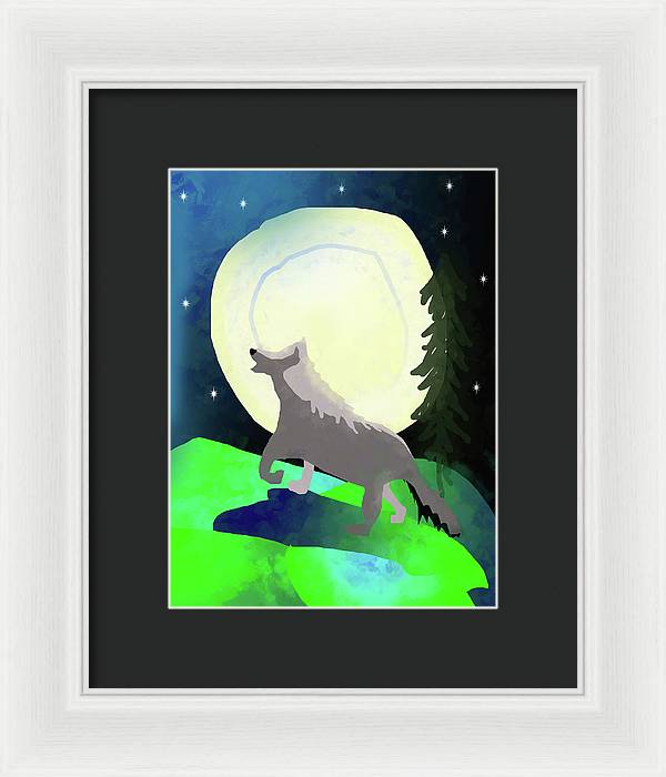Wolf Moon - Framed Print