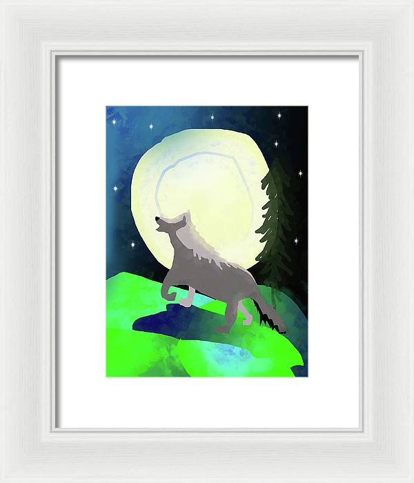 Wolf Moon - Framed Print