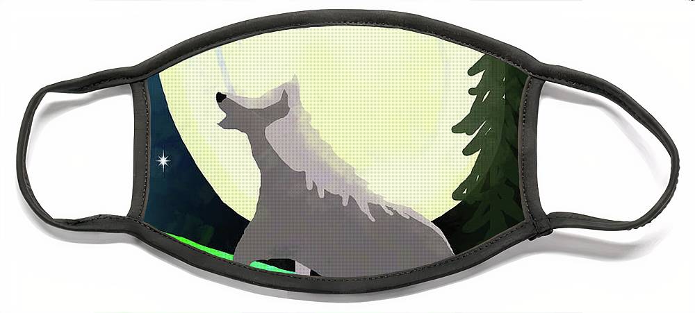 Wolf Moon - Face Mask