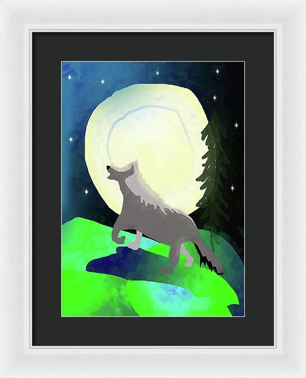 Wolf Moon - Framed Print