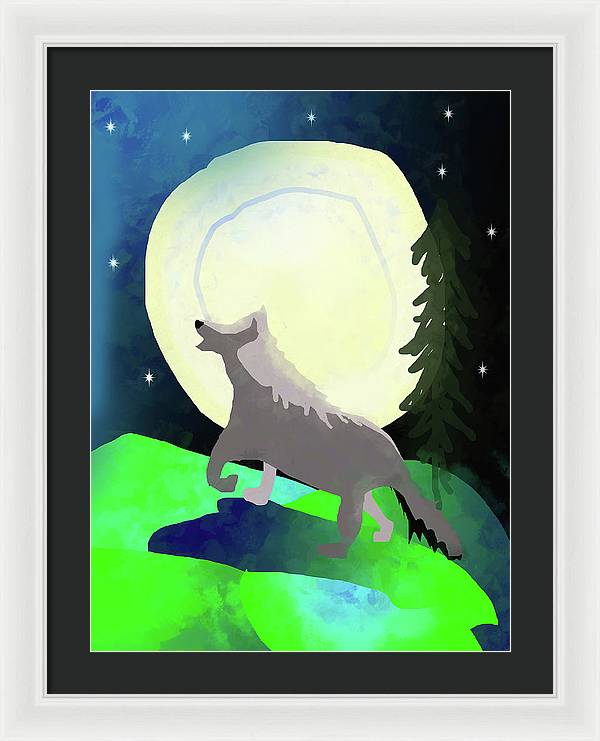Wolf Moon - Framed Print