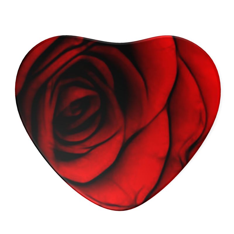 Reddest Rose Sterling Silver Earrings