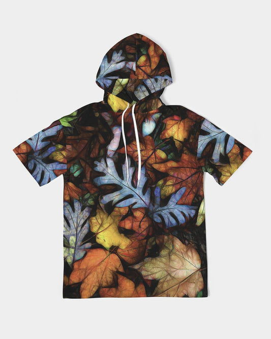 Mid October Leaves Men's Premium Heavyweight Short Sleeve Hoodie