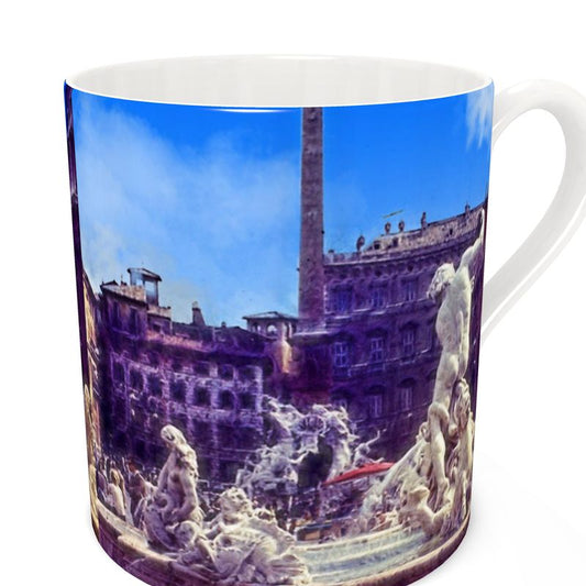 Vintage Travel Italy fountain Bone China Mug