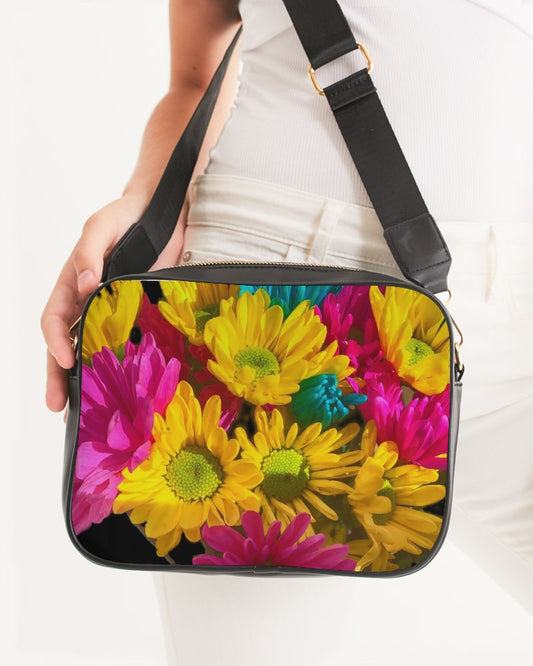 Bright Spring Daisies Crossbody Bag