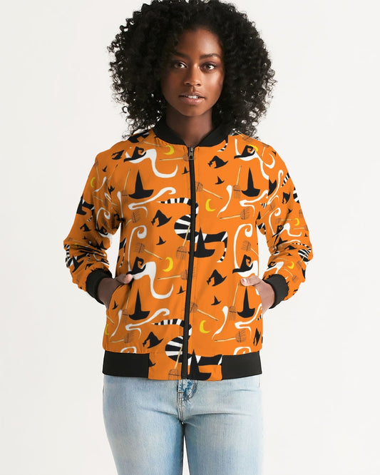 Witch Hats and Brooms Women's Bomber Jacket