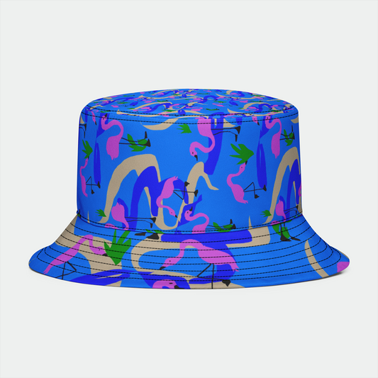 Flamingos Pattern Bucket Hat
