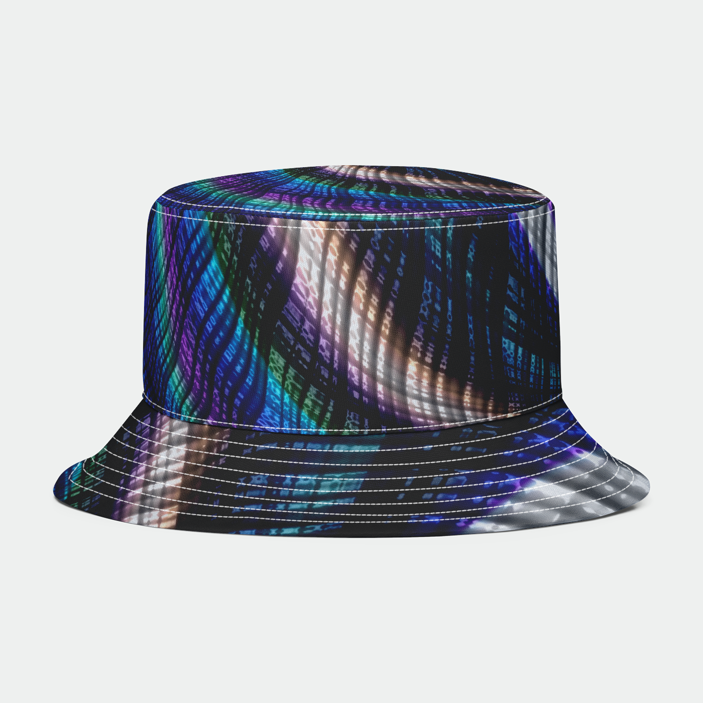 Plaid Candy Fractal Bucket Hat