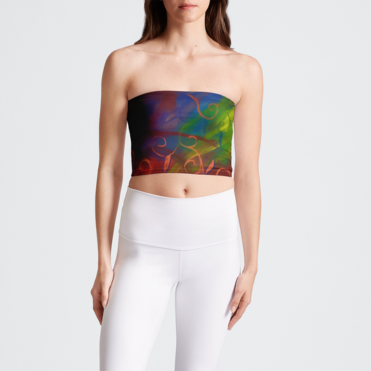 Fall Winds Abstract Tube Top