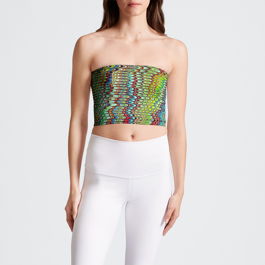 Cool Green Marbled Tube Top