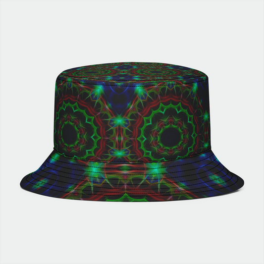 Lotus Kaleidoscope in Blue Bucket Hat