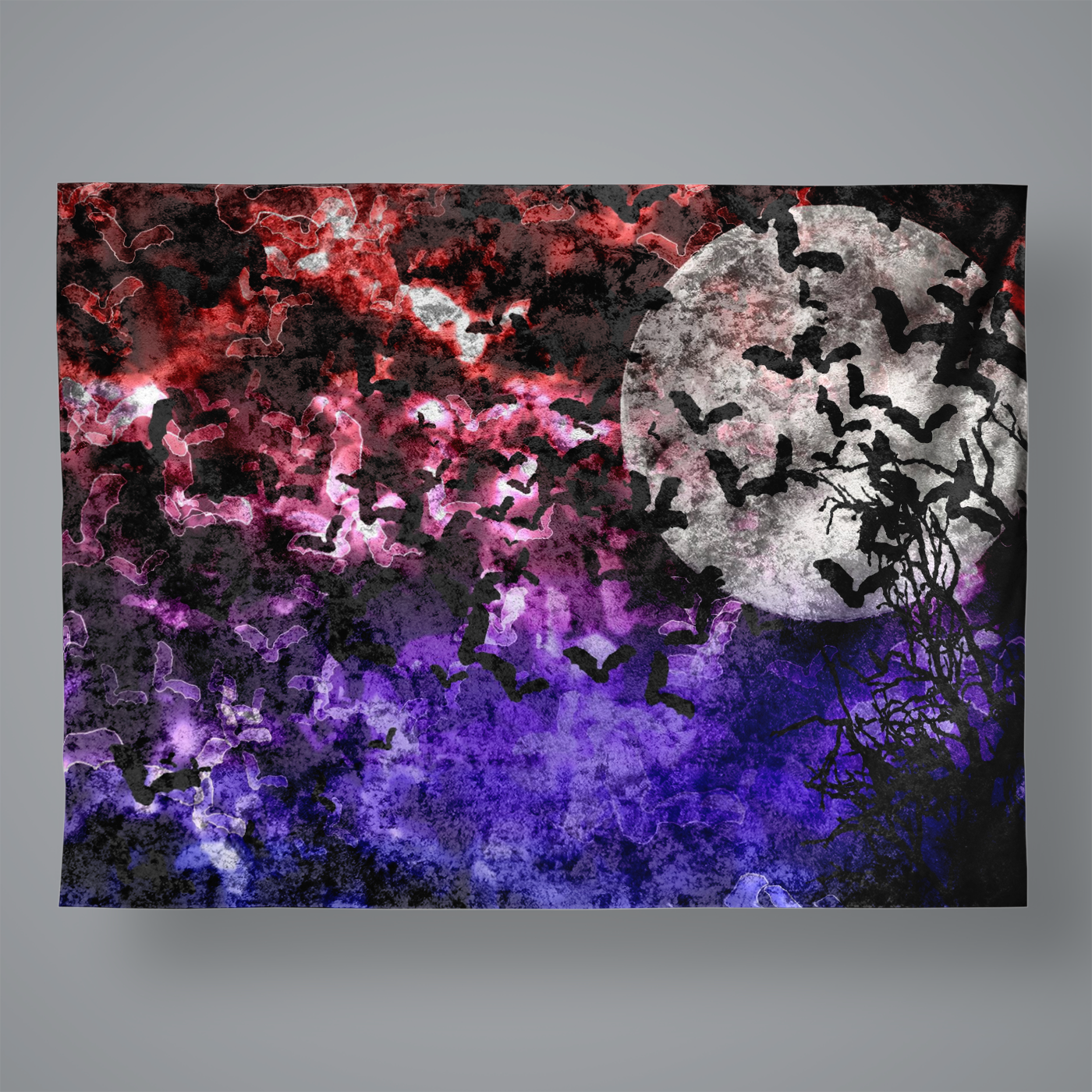 Bokeh Bat Velvet Wall Tapestry Large Velvet Wall Tapestry