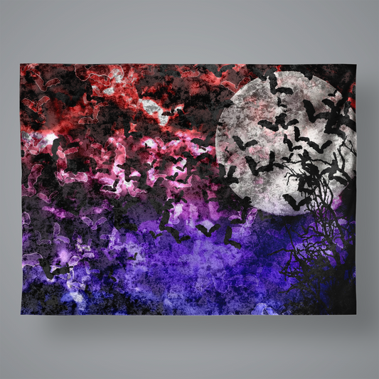 Bokeh Bat Velvet Wall Tapestry Large Velvet Wall Tapestry