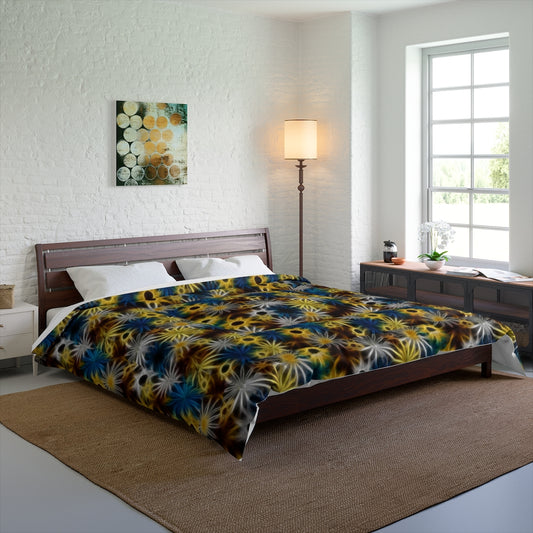 Blue and Yellow Daisies Comforter