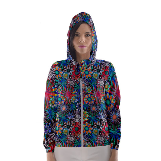 Daisy Garden Women's Hooded Windbreaker