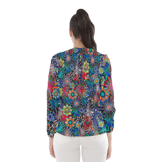 Daisy Garden Women's Hooded Windbreaker