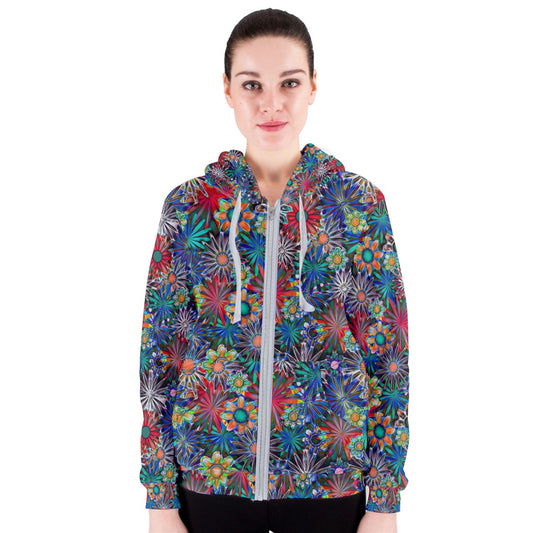 Daisy Garden Women's Zipper Hoodie
