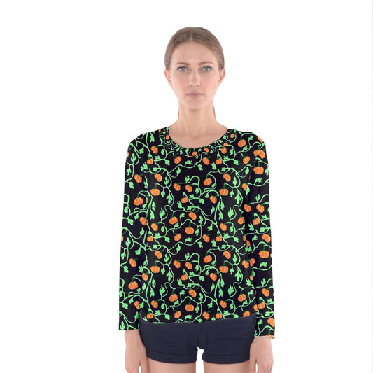 Pumpkin Vines Women's Long Sleeve Tee