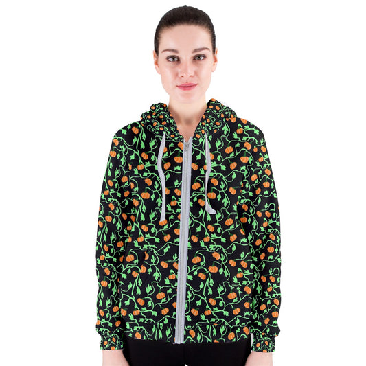 Pumpkin Vines Women's Zipper Hoodie