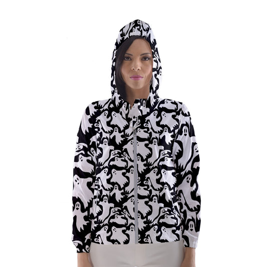 Ghosts Women's Hooded Windbreaker