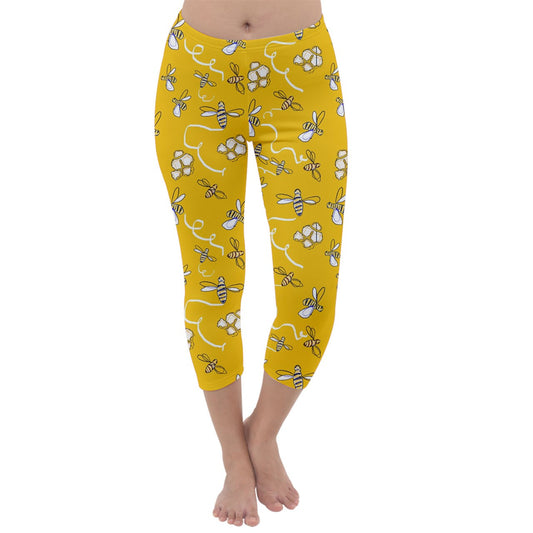 Honeybees Capri Winter Leggings