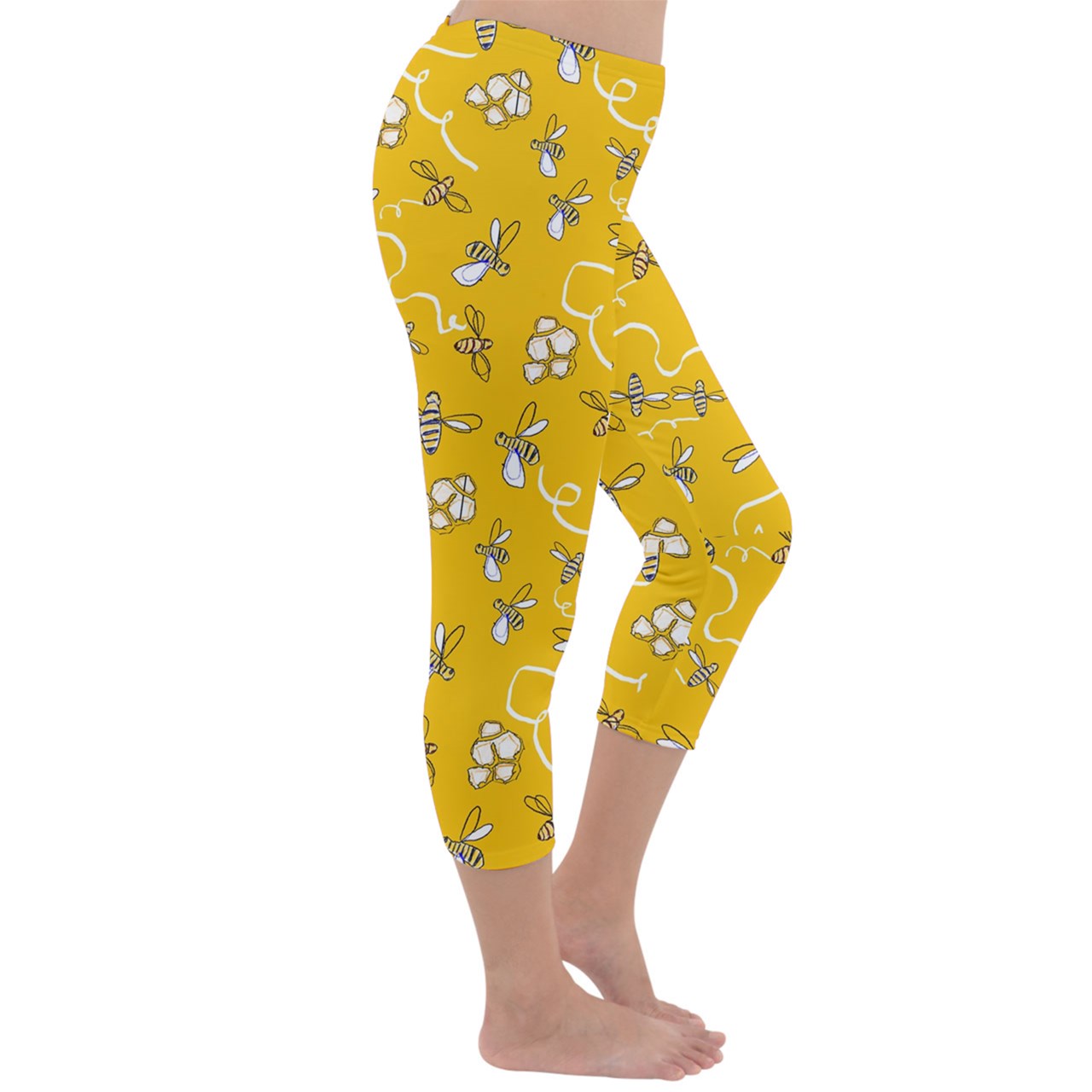 Honeybees Capri Winter Leggings