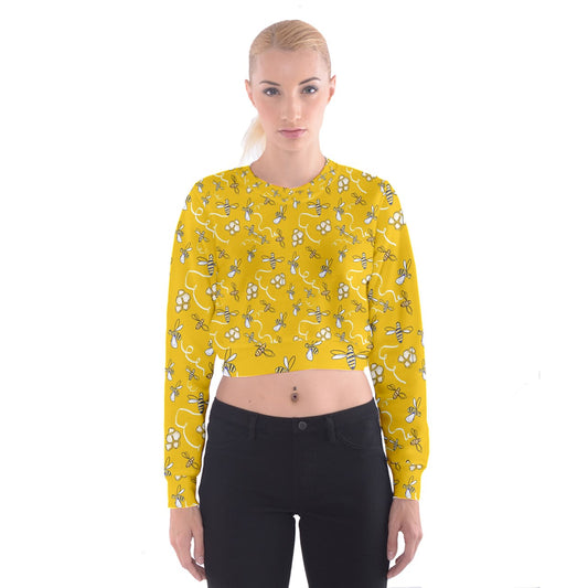 Honeybees Cropped Sweatshirt