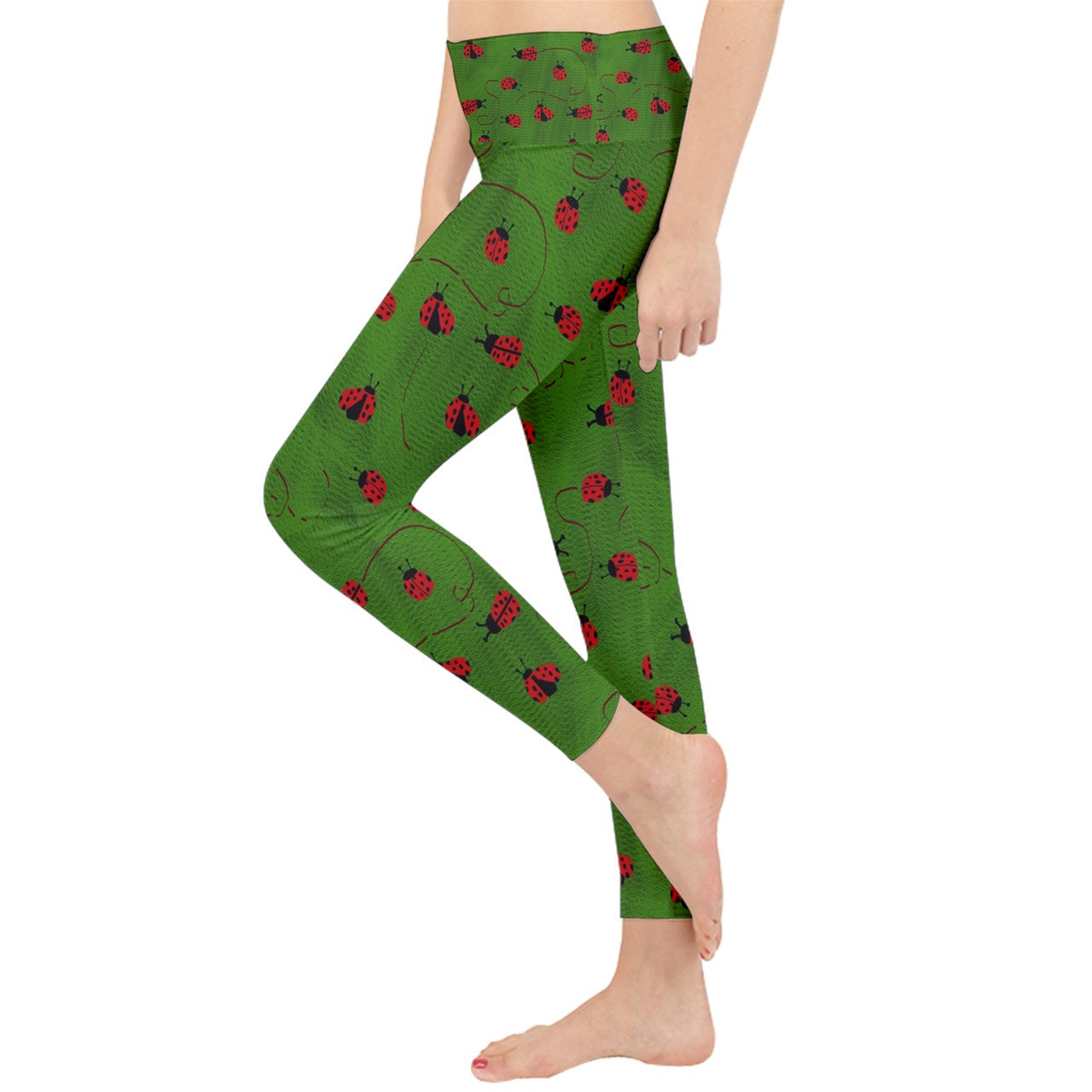 Ladybugs  Lightweight Velour Classic Yoga Leggings