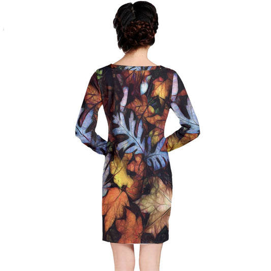 Mid October Leaves Long Sleeve Nightdress