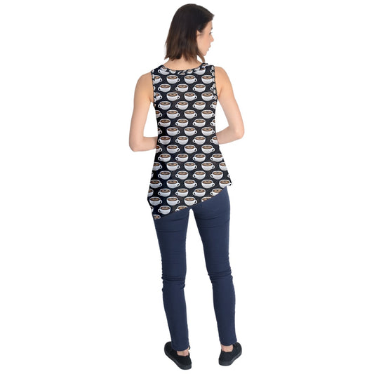 Coffee Sleeveless Tunic
