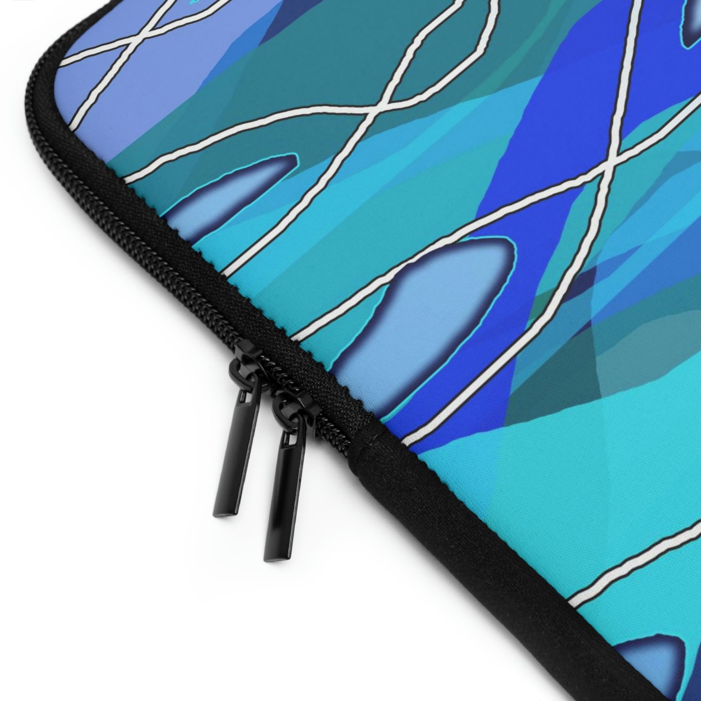 Wavy Blue Laptop Sleeve