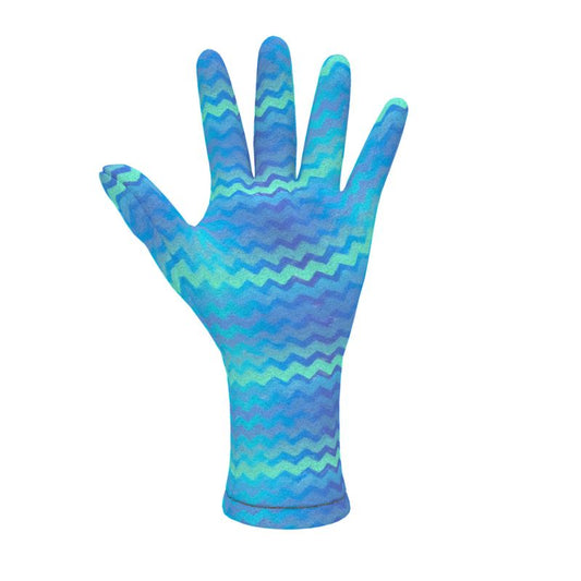 Mermaid Stripe Fleece Gloves