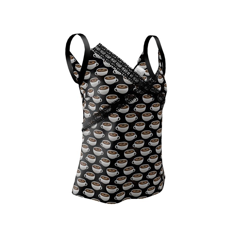 Coffee cups and Stripes Cami