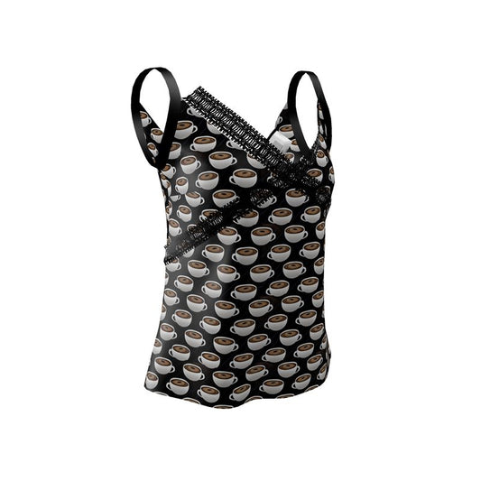 Coffee cups and Stripes Cami