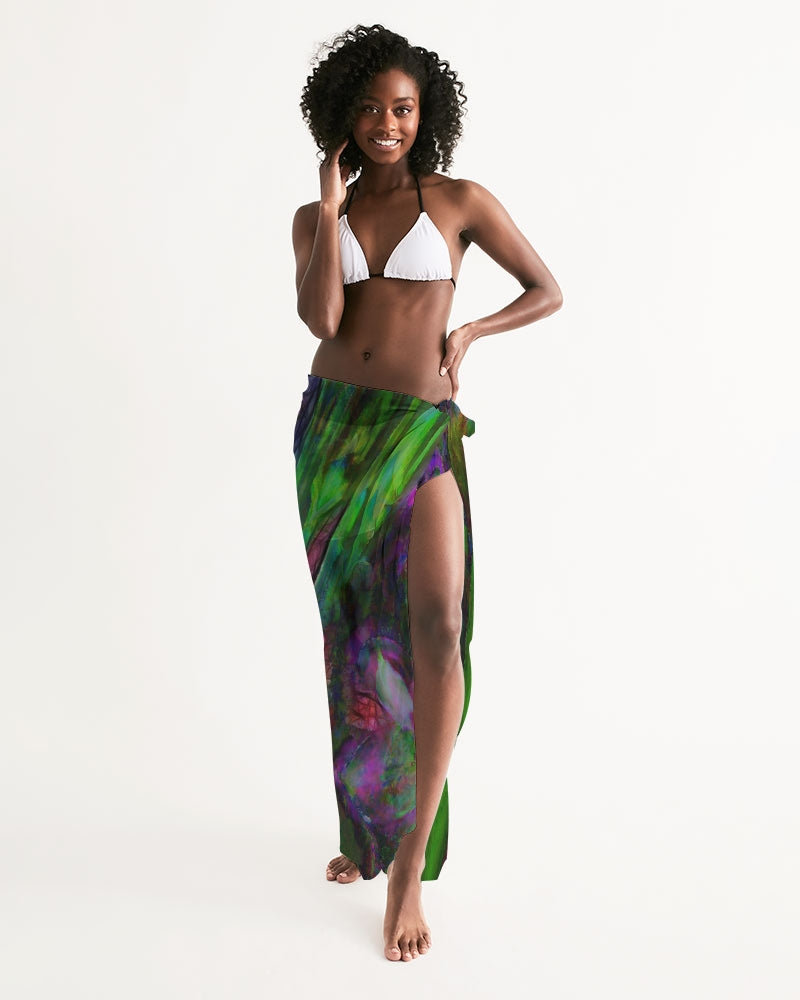 Abstract Pink Carnations Swim Cover Up