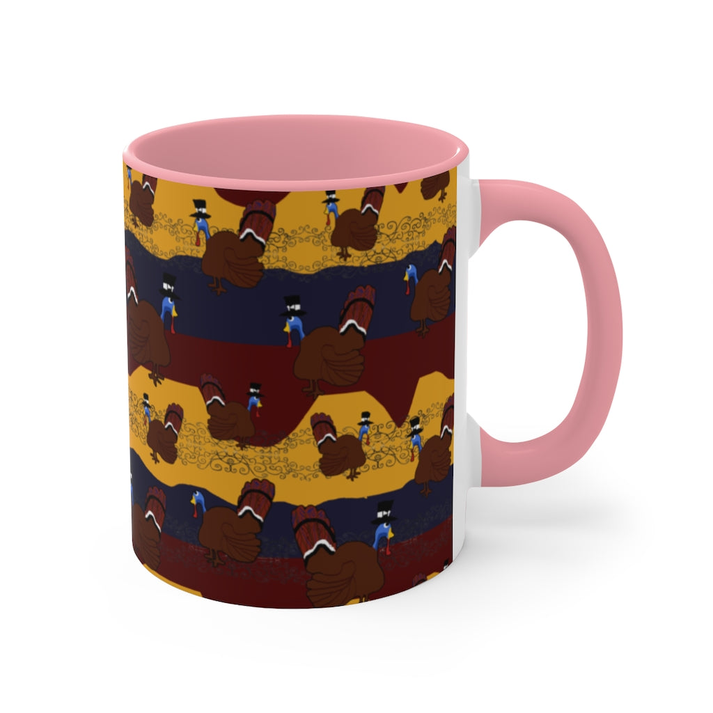 Turkey Pattern Accent Mug